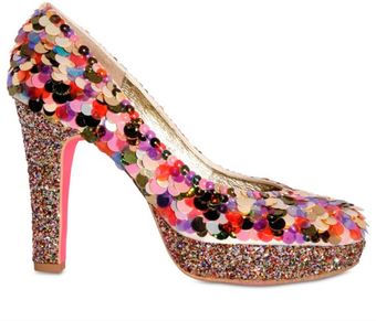 Harumi Muto Sequin Pumps - Lyst
