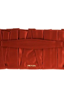 Prada Raso Pleat Clutch - Lyst