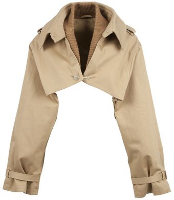 Bless Cropped Trench Jacket - Lyst