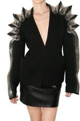 David Koma Wool and Zip Detail Jacket