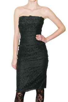 Dolce & Gabbana Lace Overlay Jersey Dress - Lyst