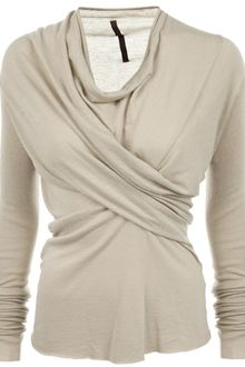 Rick Owens Lilies Twisted Drape Front Top - Lyst