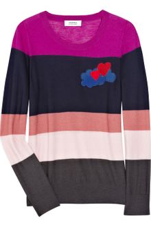 Sonia By Sonia Rykiel Striped Wool Intarsia Sweater - Lyst