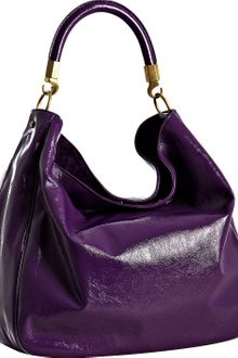 Yves Saint Laurent Purple Patent Calfskin Roady Hobo - Lyst