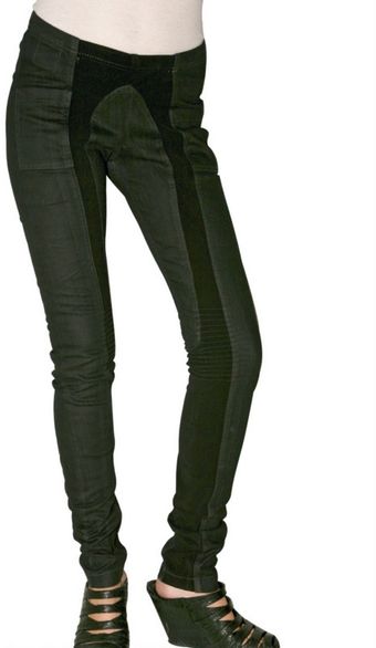 Rick Owens Stretch Denim Biker Jeans - Lyst