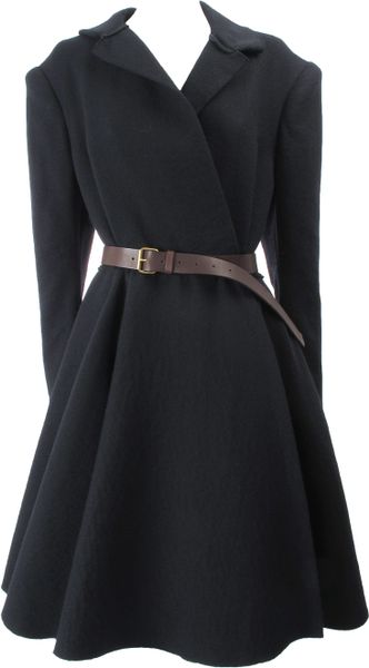 Lanvin Coat in Black - Lyst
