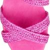 Stella Mccartney Crossover Raffia Sandals in Pink - Lyst
