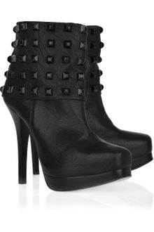 Thomas Wylde Studded Leather Ankle Boots - Lyst
