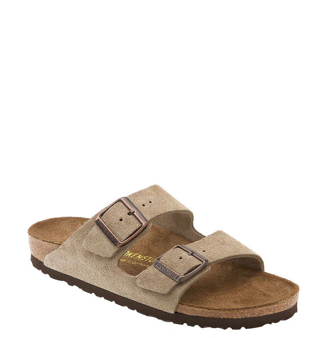 Birkenstock 'Arizona' Sandal in Brown (taupe suede) | Lyst