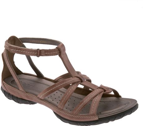 Ecco Groove Gladiator Sandal in Brown (ginger) | Lyst