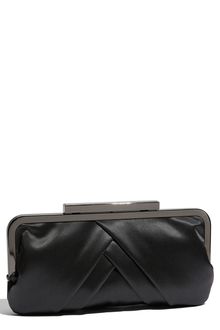 Glint Pleated Frame Clutch - Lyst