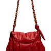 Halston Heritage Maria Studded Flap Shoulder Bag in Red (ruby) - Lyst