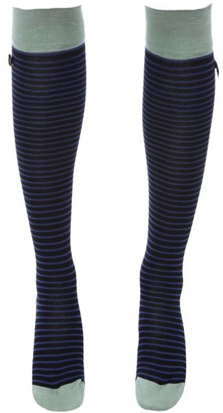 Paul Smith Long Striped Socks - Lyst