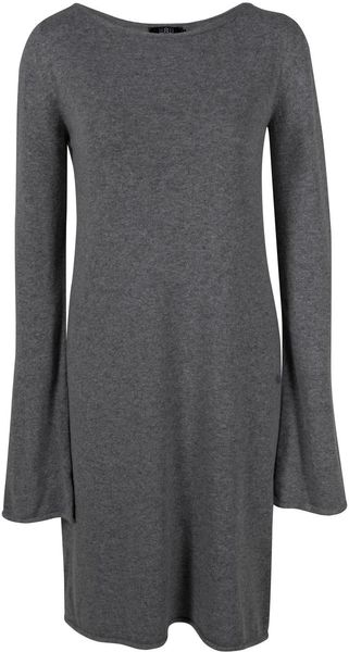 Lublu Long Sleeve Wool Dress - Lyst