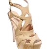 Alejandro Ingelmo 140mm Patent Overlayed Suede Cage Sandal in Beige (nude) - Lyst