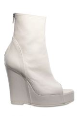Ann Demeulemeester 130mm Open Toe Bootie Wedges