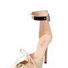 Giambattista Valli 120 Deerskin Metal Ankle Cuff Sandals in White (ivory) - Lyst