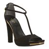Gucci Black Suede Daisy Tstrap Sandals in Black - Lyst