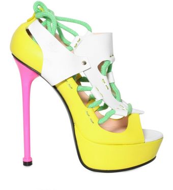 Versace 140mm Rope and Leather Panel Sandals - Lyst