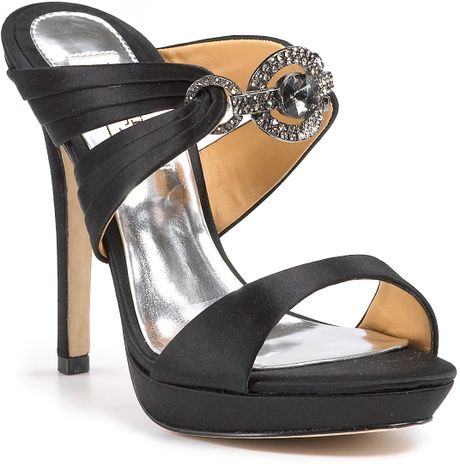 badgley mischka jeweled sandals