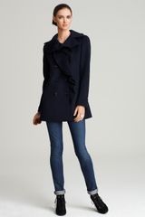 Elie Tahari Bella Ruffle Coat