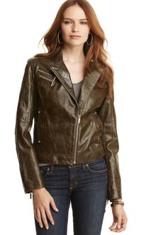 cracked leather jacket