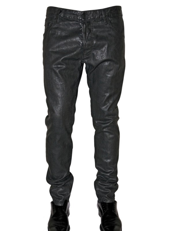 black wax denim jeans