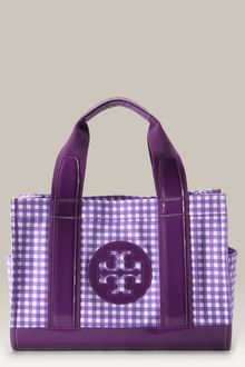 Tory Burch Mini Tory Printed Canvas Tote - Lyst