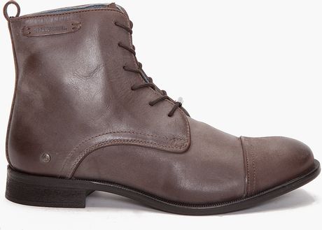 diesel boots brown