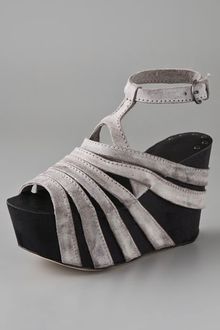 Joe's Jeans Briggs Suede Wedge Sandals - Lyst