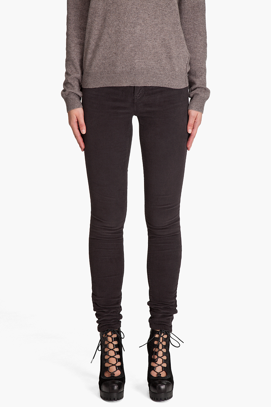 Juicy Couture 5-pocket Cord Leggings in Black | Lyst