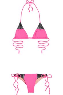 Mara Hoffman Embroidered Story Triangle Bikini - Lyst