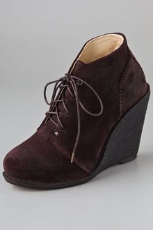 Rag & Bone Odval Desert Suede Wedge Booties - Lyst