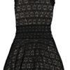 Red Valentino Knitted Lace Mini Dress in Black - Lyst