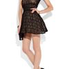 Red Valentino Knitted Lace Mini Dress in Black - Lyst