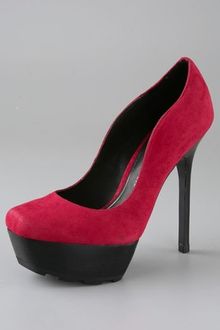 Rock & Republic Braiden Suede Pumps On Lug Sole - Lyst