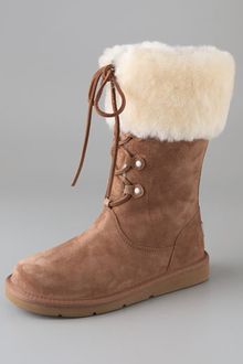 Ugg Montclair Lace Up Boots - Lyst