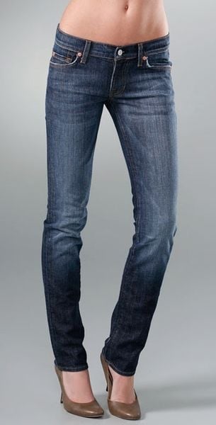7 For All Mankind Roxanne Skinny Slimmer Jeans in Blue - Lyst