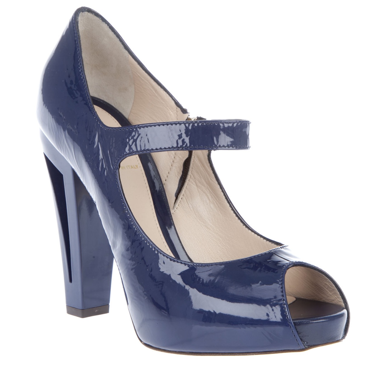Fendi Patent Maryjane Shoe in Blue Lyst