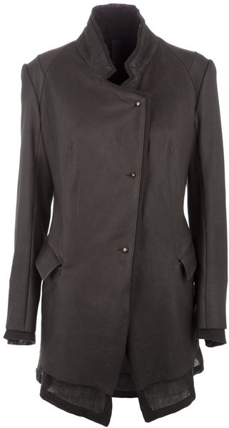 Isaac Sellam Asymmetric-fastening Coat - Lyst