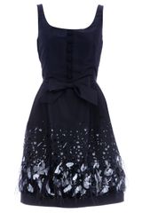 Oscar de la Renta Bow Detail Dress