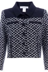 Oscar de la Renta Textured Jacket