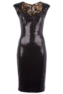 Twentycluny Fitted Sequinned Dress - Lyst