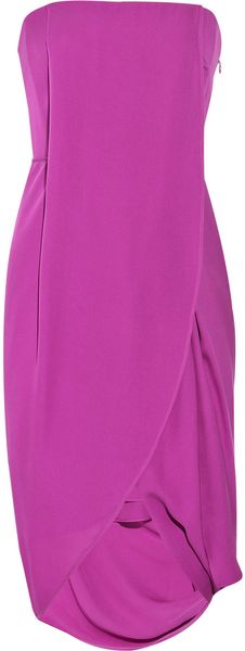Max Azria Silk-georgette Strapless Dress - Lyst