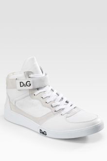 D&G Logo High-top Sneakers - Lyst