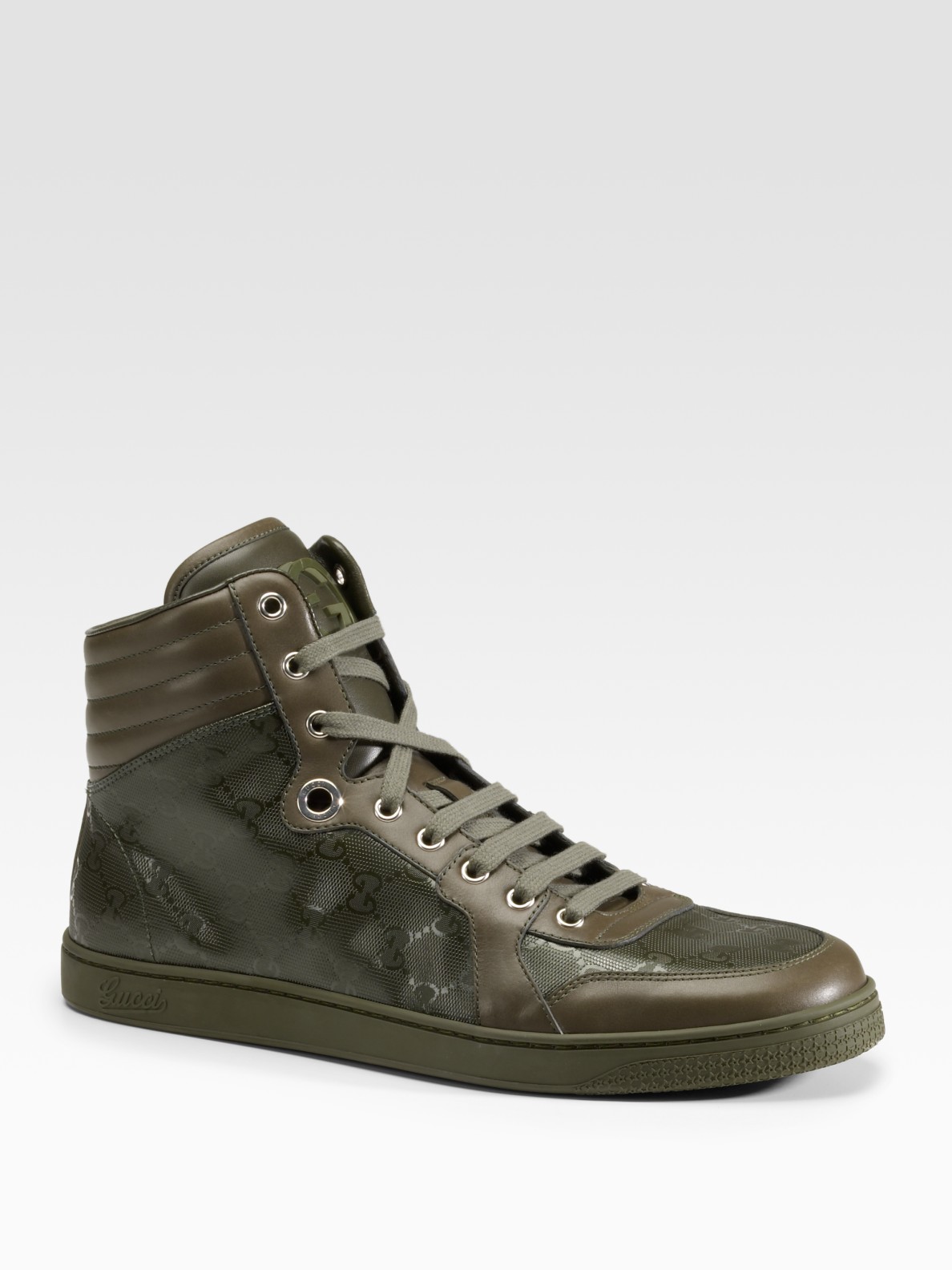 olive green gucci shoes