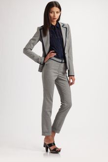Z Spoke by Zac Posen Stretch Wool Houndstooth Pants - Lyst