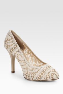 Dolce & Gabbana Lace Pumps - Lyst