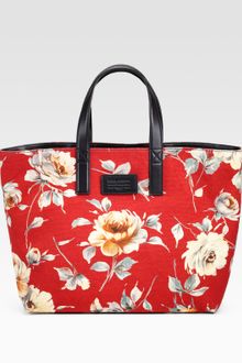 Dolce & Gabbana Miss Lipari Floral Canvas Tote - Lyst