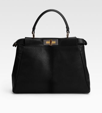 Fendi Regular Peekaboo Top Handle Bag - Lyst